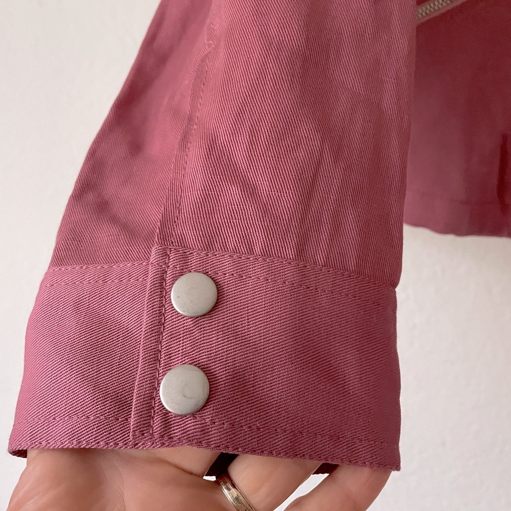 PAIGE “Ryland” Jacket in “Dark Rose” Print - Picture 6 of 14